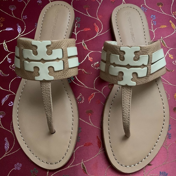 Tory Burch Shoes - SOLD STORY BURCH Leigh Sandals Light Thong Makeup